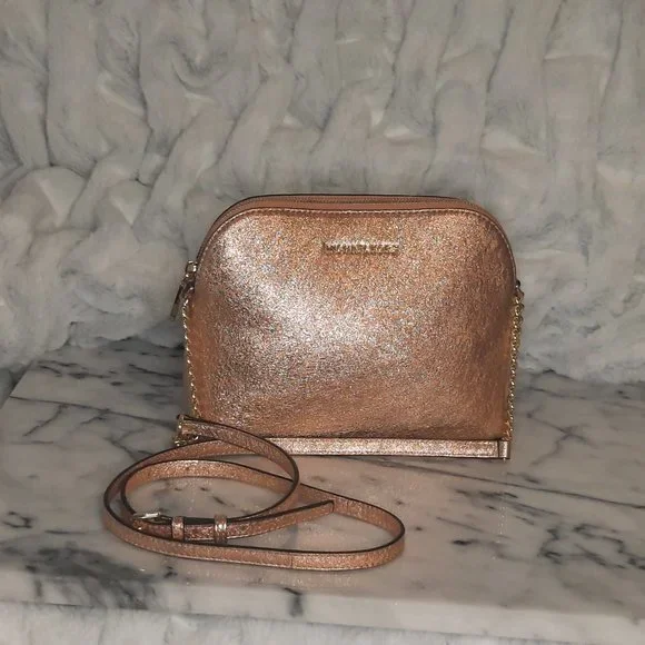 Michael Kors Rose Gold Glitter Crossbody